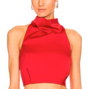 Elliatt Allyiah Sleeveless RED Halter Top Size Large NWT